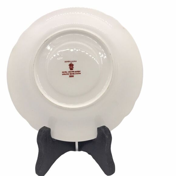 Royal Crown Derby Red Aves China Teacup Saucer - Picture 7 of 14